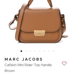 Marc Jacob’s calfskin mini top handle brown